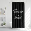 fotobar.de Time to Relax Shower Curtain Black