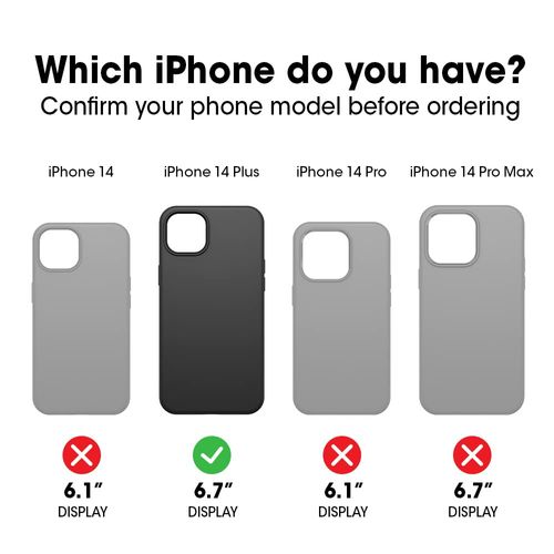 OtterBox iPhone 14 Plus Strada Series Case - Shadow (Black), Card Holder, Genuine Leather, Pocket-Friendly, Folio case