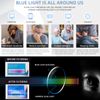 Hubeye Foldable Reading Glasses Portable Easy to Carry Folding Blue Light Blocking Reader with Glasses Case 1.50