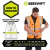 EXECUTIVE HI VIZ WAISTCOAT ORANGE 3XL
