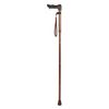 Folding Walking Stick Comfort/Ergonomic Left Handle - Bronze (32-36")