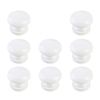 Sourcingmap Dormitory Round Bookcase Drawer Dresser Wardrobe Pull Handle Grip Knob 8pcs White