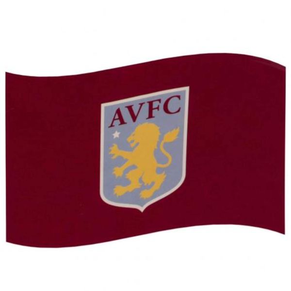 Aston Villa Core Crest Flag 5 x 3 One Size