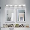 5 Lights 40'' LED Silver Modern Vanity Light Bathroom Mirror Wall Lamp Fixture