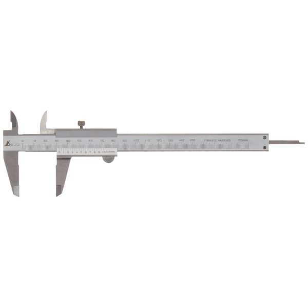 SHINWA Vernier calipers Silver M-type 150mm