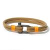 Panareha Teahupo'o Leather Bracelet Orange (S), brown
