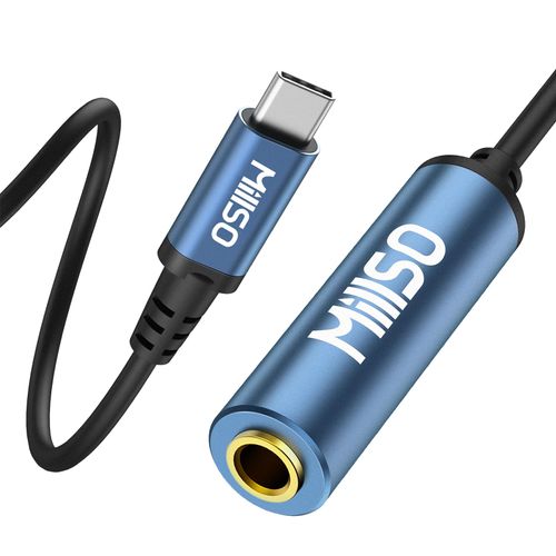 MillSO USB Type C to 1/4 Headphone Adapter TRS 6.35mm Female to USB C Aux Audio Adapter Stereo Jack Adapter for Amplifiers, Mixer, Home Theater, Smartphones, Laptop, 6.35mm Headphones