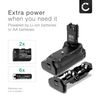 CELLONIC BG-E13 Battery Grip Compatible for - Camera Vertical Grip for LP-E6 Batteries - Multifunction Portrait Handle Backup Battery Holder