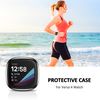 LEIXIUER TPU Material Screen Protector Compatible with Fitbit Versa 4 Smartwatch, Full Coverage & Waterproof Replacement Case for Fitbit Versa 4 Watch, Black