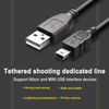 Adhiper Replacement USB Cable UC-E4 - Power & Data Sync Cable for Nikon D300, D3100, D3X, D40 & More (1M/Black)