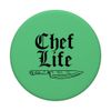 Chef Life Kitchen Knife Retro Culinary Cooking Baking Gift PopSockets Swappable PopGrip