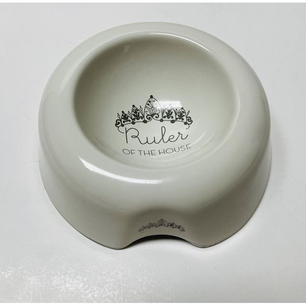 Rosanna Ceramic Pet Bowl Ruler Of The House