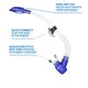 SCUBAPRO Spectra Snorkel (Clear/Blue)