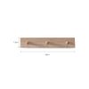Garden Trading Hambledon Raw Oak Peg Rail Beige FUOA25