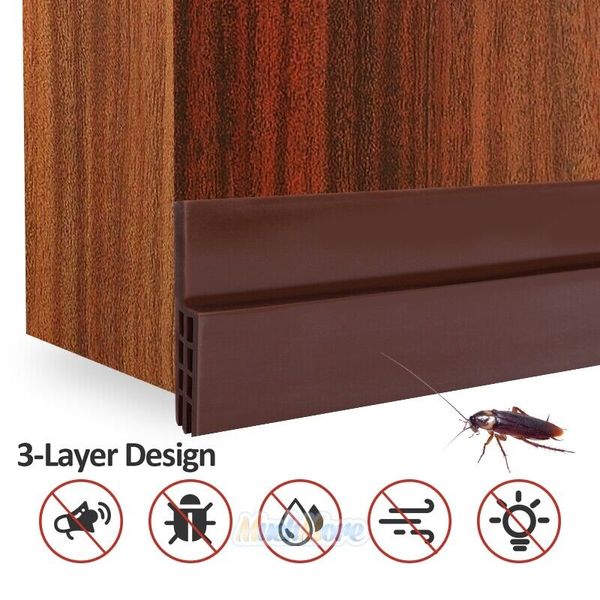 Under Door Sweep Weather Stripping Door Bottom Seal Strip Draft Wind Bug Stopper