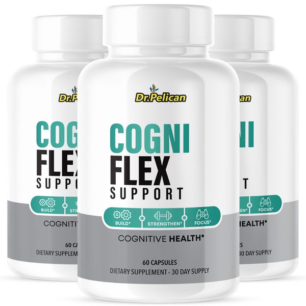 Cogni Flex Support- Brain Support- 3 Bottles- 180 Capsules