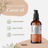 Carrot Oil 100% Organic Cold-Pressed 100ml | Visible, Beautiful Tan | Easy To Distribute | Protects Against Harmful UV Rays | Restores Elasticity, Softness And Smoothness