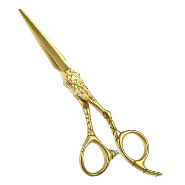 VOCOSTE Hair Scissors, Hair Cutting Scissors, Professional Barber Scissors, Stainless Steel Razor, 6.9&quot; Long, Gold