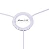 sourcing map Lamp Shade Ring, 300mm Dia. Lampshade Holder Frame Ring for E26/E27 Lamp Socket, Baked Coating Iron 2 Set