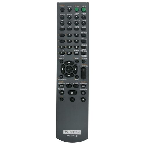 RM-AAU017 Replace Remote Control RMAAU017 fit for Sony AV Receiver Home Theater System HT-SF2000 HT-SS2000 STR-KS2000 HT-SF1200 HT-SS1200 STR-KS1200 SS-MSP2200 SS-CNP2200 SS-SRP2200 SS-WP2200
