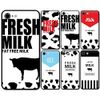 Smartphone case round glass milk milk cow pattern 02: logo iphone13