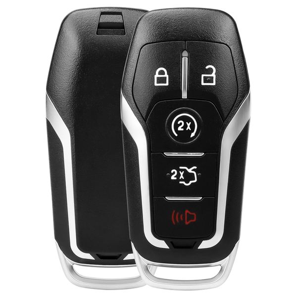 NPAUTO Key Fob Replacement Fits for 2015-2017 Ford Mustang/Edge, 2013-2016 Fusion, 2016-2017 Explorer, Lincoln MKZ MKX MKC, Keyless Entry Remote Control Start Car Key Fobs, M3N-A2C31243300 164-R7989