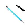 Quality 2-in-1 Capacitive Touchscreen Stylus and Ballpoint Pen with Crystals (Light Blue)