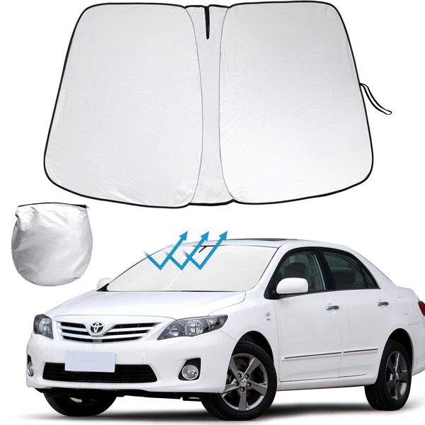 For 2019-2024 Toyota Corolla Car Front Windshield Sun Shade Reflective Shield