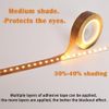 Light Dimming Tape 2 PCS 0.59inx29ft Led Light Strip Masking Tape Lighting Soften Cover Sticker, Coffee-Colored