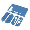 eXtremeRate PlayVital Back Cover for Nintendo Switch Console, Handheld Controller Separable Protector Hard Shell for NS Joycon, Customized Dockable Protective Case for Nintendo Switch - Airforce Blue