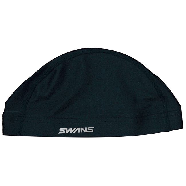 SWANS Swim Cap Two Way Cap Adult Black SA-8B Free