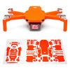 Wrapgrade Skin Sticker Set Compatible with DJI Mini 2 (NEON Orange)