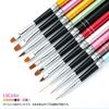 10 Pcs Gel Nail Brushes with Caps Nail Art Brushes Gel Art Brushes Scalp 3D Nail Brush Set