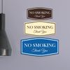 Fancy NO Smoking Thank You Sign (Brushed Gold) - Small