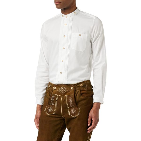 Stockerpoint Leon Men's Traditional Bavarian Shirt - Regular Fit xxl