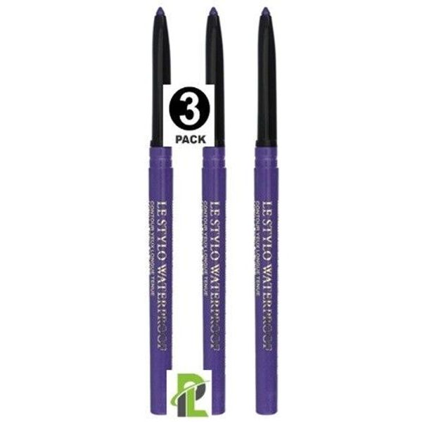 Lot of 3 Lancome Le Stylo Waterproof Long Lasting Eye Liner 301 Amethyst NEW!!