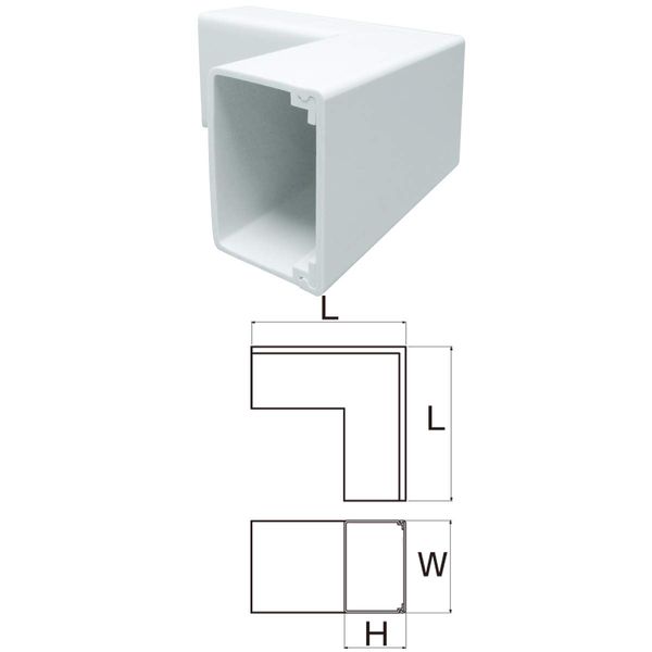 JAPPY N Duct (External) White C-43 SDO (W)
