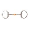 Korsteel JP Stainless Steel Copper Oval Link Eggbutt Snaffle Bit, 5.5"