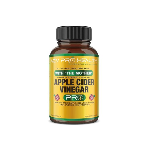 6x Certified Organic Apple Cider Vinegar Capsules AVC Pro Health Detox