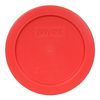 Pyrex 7200-PC 2 Cup Red Plastic Storage Lids, Made in USA (12-Pack)