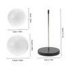 PACKOVE Bjd Wigs Stand Mannequin Head Wig Form Holder for Space-saving Height Angle Material