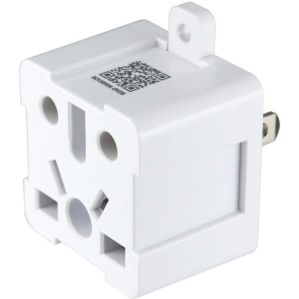 RWG125WH Japanese Domestic Dedicated Power Supply Conversion Plug Ren!con Lotus Root 13A (White) | Multi Conversion Plug Adapter, BF C SE, O2, B3 CB (UK EU AU CN IN etc.) Type Compatible, Dryer,