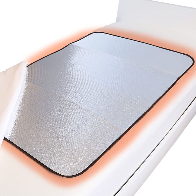 Astro 614-73 Thermal Sheet, Single Size, Silver, Simply Place it under a Futon or Pad to Reflect Heat Emitted from Your Body with the Power of Aluminum, Heat Storage, Heat Retention, No Electricity, Can Be Used Anywhere, Aluminum Sheet, Warm Mat, Hot Mat,