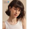 Firmoo Blue Light Blocking Glasses for Computer Use, Bronze Classic Round Eyeglasses Frames for Women/Men