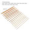 Bamboo Knitting Needles Set, Double Pointed Carbonized Knitting Needles for Handmade Creative DIY (75pcs)