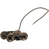 Bettendorf AAR Leaf-Spring HGC Caboose Trucks w/Electrical Pickup -- Code 88, 33 Smooth-Back RP-25 Wheels 1 Pair"