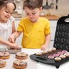 1400W Mini 16 Donut Maker Machine Kitchen Baking for Breakfast, Snacks, Desserts