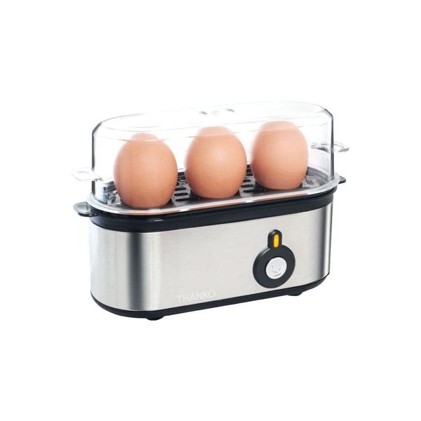 THANKO Desktop Easy Boiled Egg "Super Fast Egg Steamer" Polypropylene White S-3ES21S