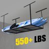 HEAVY DUTY 3ft x 6ft Overhead Garage Storage Adjustable Mounted Ceiling Rack BLK