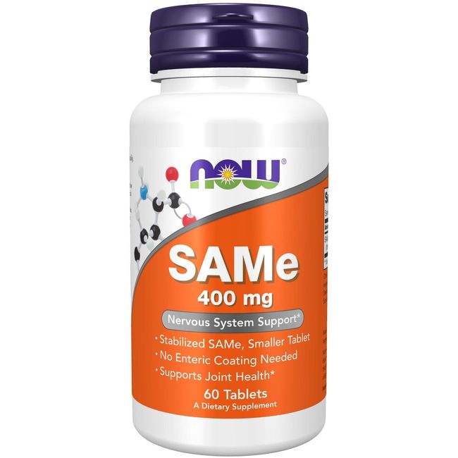 NOW Foods Sam-E 400 mg, 60 Tablets